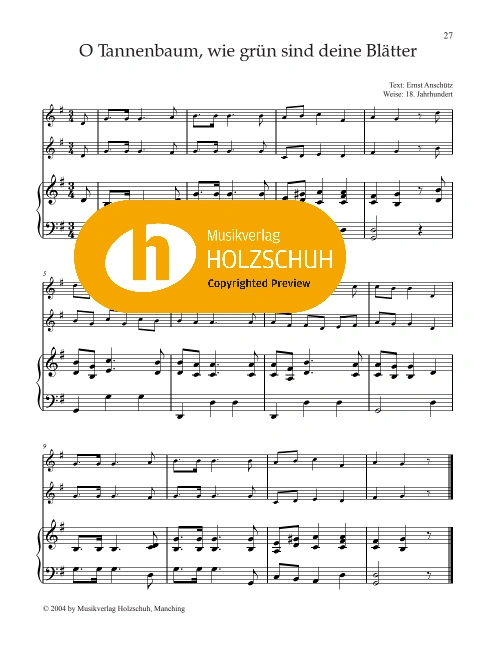 O Tannenbaum, wie grün sind deine Blätter